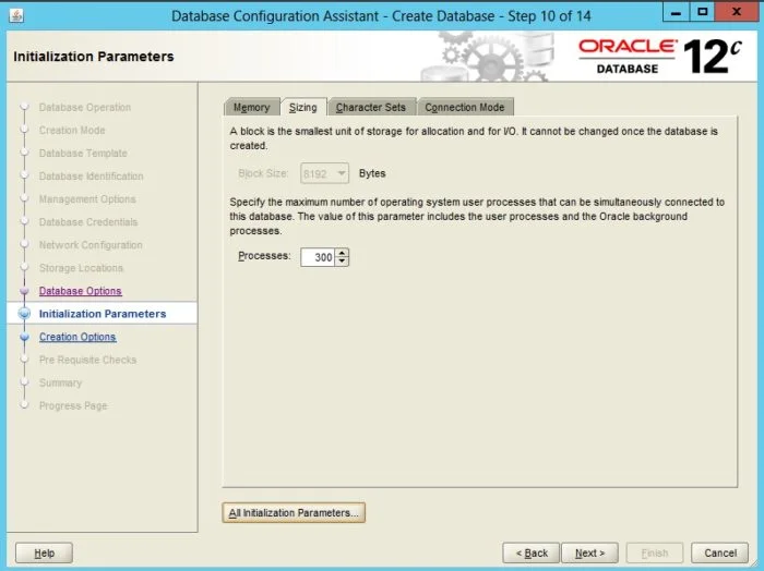 Creating an Oracle Database 12c
