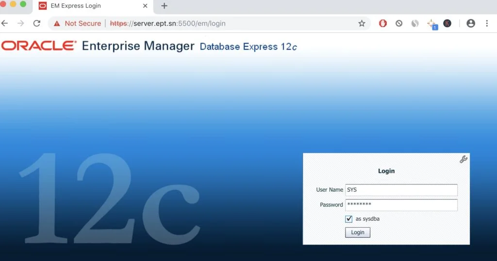 Creating an Oracle Database 12c