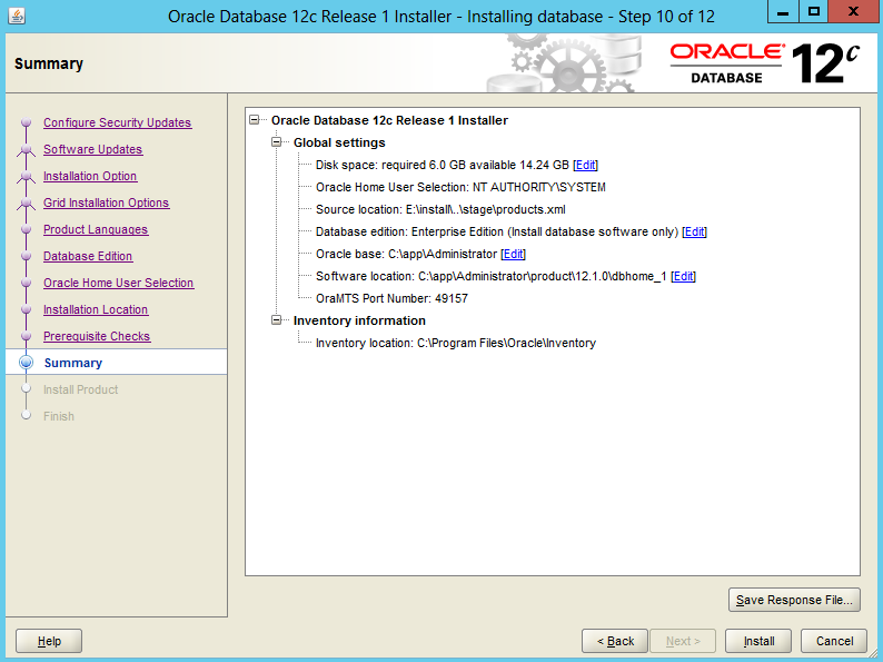 Installing-Oracle-Database-12c-Software-on-Windows 10