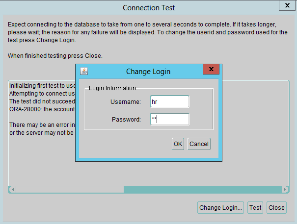 Oracle database 12c client configuration