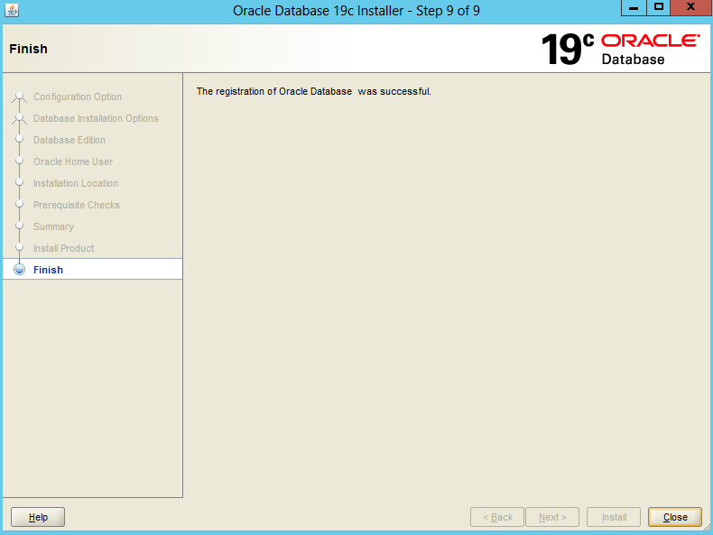 Install Oracle 19c on Windows Server