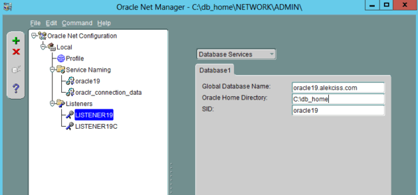 Create a Listener in Oracle Database 19c