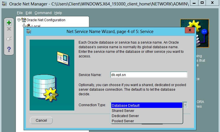 Configure Oracle Client 4